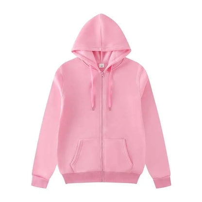 Women Oversized Zip Up Hoodie Solid Black Loose Full Zipper Hooded Sweatshirt Casual Pocket Streetwear Soft Thick Hooded Jacket