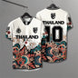 Elephant Thailand 3D Printed Rugby Collar Short Sleeve Summer Street T Shirt Man High Quality Oversized Breathable
