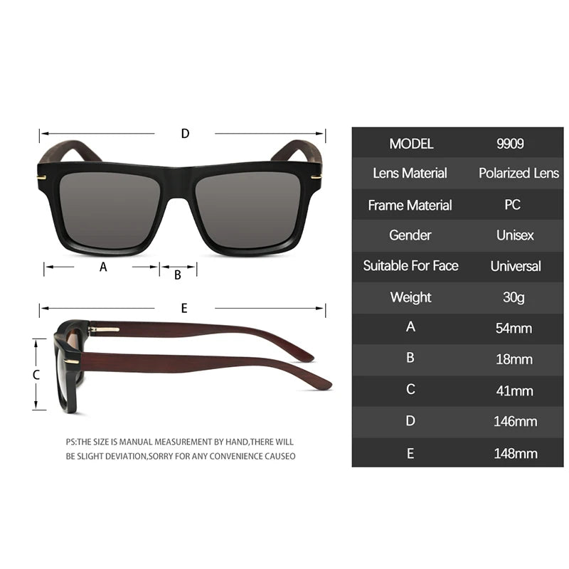 Oi Wood Sun Glasses Man Natural Wooden Sunglasses Women Eyeglasses Polarized Glasses UV Protection Eyewear