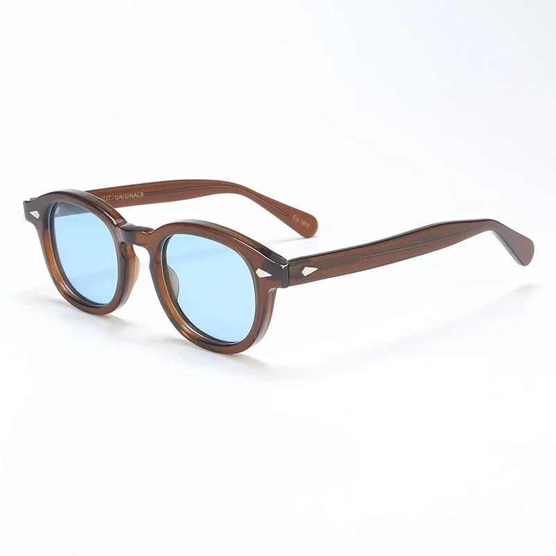 Johnny Depp Polarized Sunglasses Men Sun Glasses Woman Luxury Brand Vintage Acetate Frame Goggles