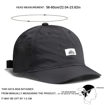 Unisex Quick Drying Baseball Caps Spring Summer Outdoor Adjustable Casual Hats Sunscreen Hat Sports Cap