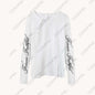 Subculture Fashion Y2K Hooded sweatshirt Harajuku Letter Print Gothic Oversized Pullover Punk Streetwear Goth Hoodie sweatshirt