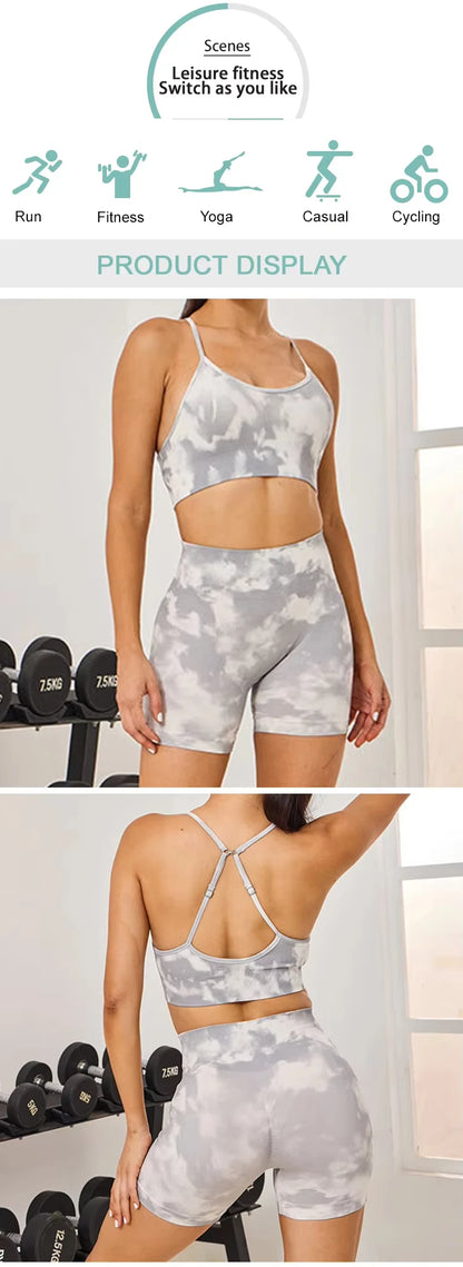 Darc Women Set Bra Wolves Gym Sports Shorts Mujer Fitness legging Push Up Running Yoga Elastic Quick-drying Suits Clothing