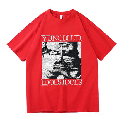 Yungblud Idols World Tour T Shirt New Fashion Men/Women Hip Hop Aesthetic Wings T-shirt High Quality Cool Cotton Tees Shirts