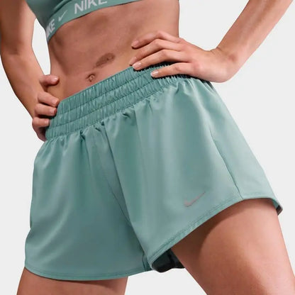 Nike Women's Dri-FIT Mid-Rise 3-Inch Sportswear Sweatpants with Brief-Lined Gym Shorts Breathable Running Trousers