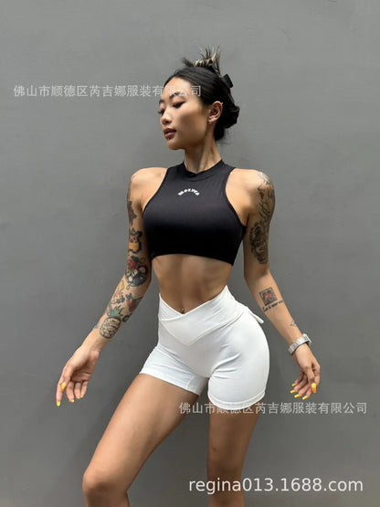 Wolf Head Fitness Yoga Bra Underwear Women's Sports Running Shock-proof Quick-drying Vest Sexy Backless