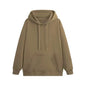 Oversize Hoodie Sweatshirt Pure Color Fleece Lined Couple Style High Quality Green Heavyweight Hooded Jacket for Men And Women