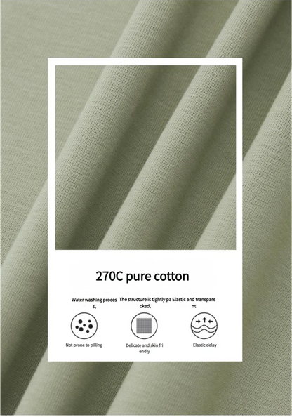 270gsm Summer Tank TopSleeveless T shirt 100% Cotton Solid Color Men Oversized Causal O-neck Basic T-shirt High Quality