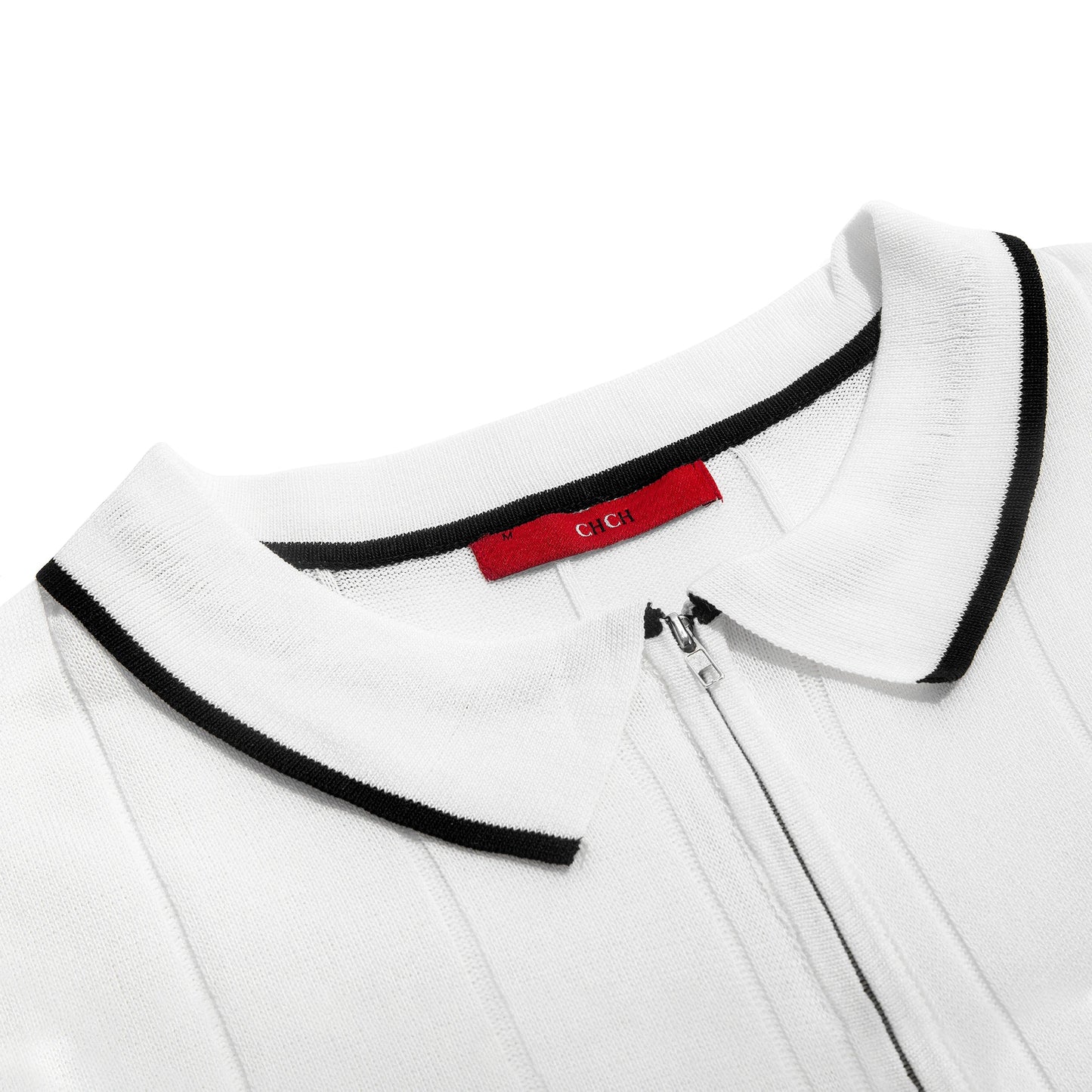 Profashions Men's Polo New Summer Half Zipper Design Men's Short Polo