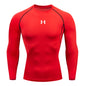 Men's Tight Fitting Long Sleeved Shirt, Quick Drying Muscle Fitting Sports Top, for Exercise Training, Fitness Running, Fit