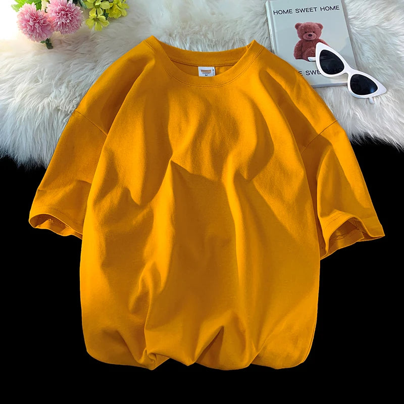 Men's T Shirt Casual Loose Cotton Short Sleeve T-Shirt Men Top Tee shirt Men