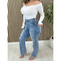 High Waisted Skinny Flare Jeans for Women Tummy Control Butt Lift Stretch Denim Pants Sexy Slimming Straight Leg with Pockets