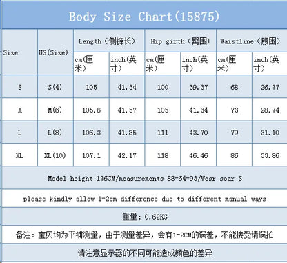 European and American-style women's printed wide-leg jeans, fashionable blue denim pants.
