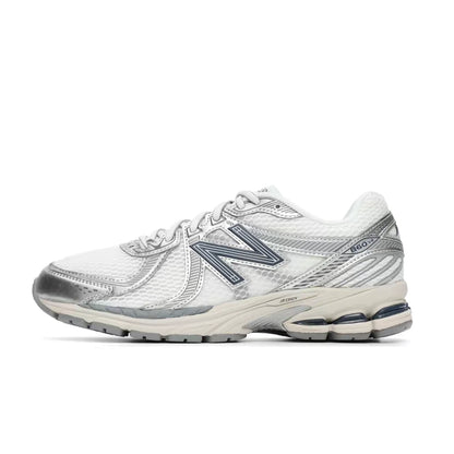 New Balance 860 v2 Y2K Unisex Low-Top Running Shoes – Silver/Purple, Retro Millennium Mesh, Comfortable & Breathable ML860PP2