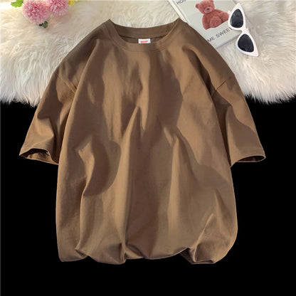 Men's T Shirt Casual Loose Cotton Short Sleeve T-Shirt Men Top Tee shirt Men