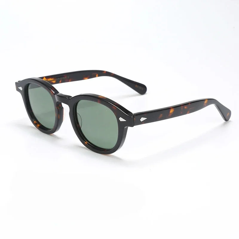 Johnny Depp Polarized Sunglasses Men Sun Glasses Woman Luxury Brand Vintage Acetate Frame Goggles
