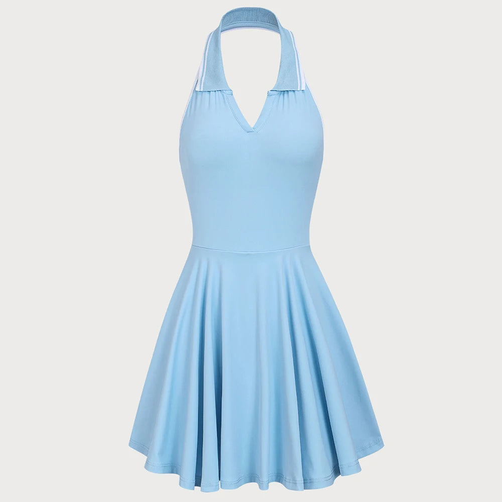 New Tennis Dress Bum Women Sexy Soft Thin Breathable Yoga Skirts Running Badminton Solid Nylon Outfits Female Activewear Workout