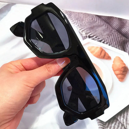 irregular square candy color sunglasses for women new fashion black yellow sun glasses