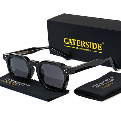 CATERSIDE Fashion Unisex Sunglasses Small Frame Square Personalized Design Sun Glasses