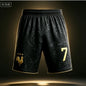 France National Team Mbappe No.10 Football Shorts,3D All Over Print Short Pants, Unisex Family Matching Fan Sports
