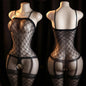 Lace Bra One-Piece Set Crotchless Lingerie Women's Curve Jumpsuit Hot Open Bras Body Stockings Halter Neck See-through Underwear