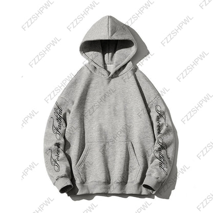 Subculture Fashion Y2K Hooded sweatshirt Harajuku Letter Print Gothic Oversized Pullover Punk Streetwear Goth Hoodie sweatshirt