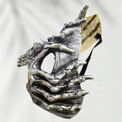 Skull Mask Bone Skeleton Headpiece for Halloween Party Costume Haunted House