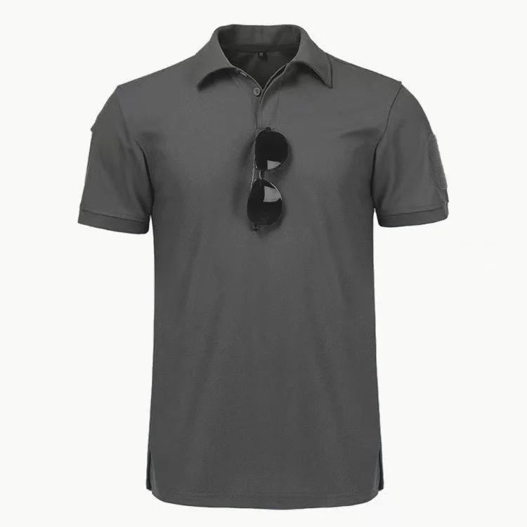 Men Summer Quick Dry T-shirt Breathable Pullover Climbing Tees Casual Cargo Shirts