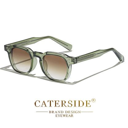 CATERSIDE Fashion Unisex Sunglasses Small Frame Square Personalized Design Sun Glasses