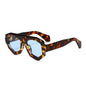 irregular square candy color sunglasses for women new fashion black yellow sun glasses