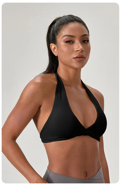 high-intensity sports bra for women's running, shockproof and high elasticity yoga vest, outdoor fitness sports bra