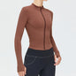 Zipper Long Sleeve Sports Jacket Women Fitness Yoga Shirt Gym Top Activewear Running Coats Push Up Workout Clothes Woman Jacket