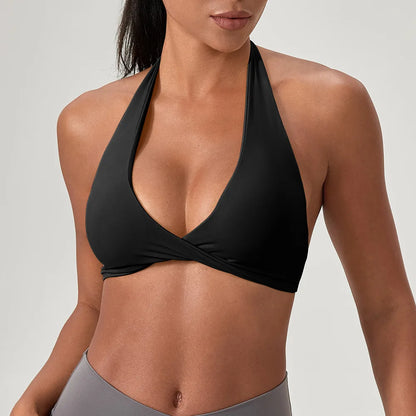 high-intensity sports bra for women's running, shockproof and high elasticity yoga vest, outdoor fitness sports bra