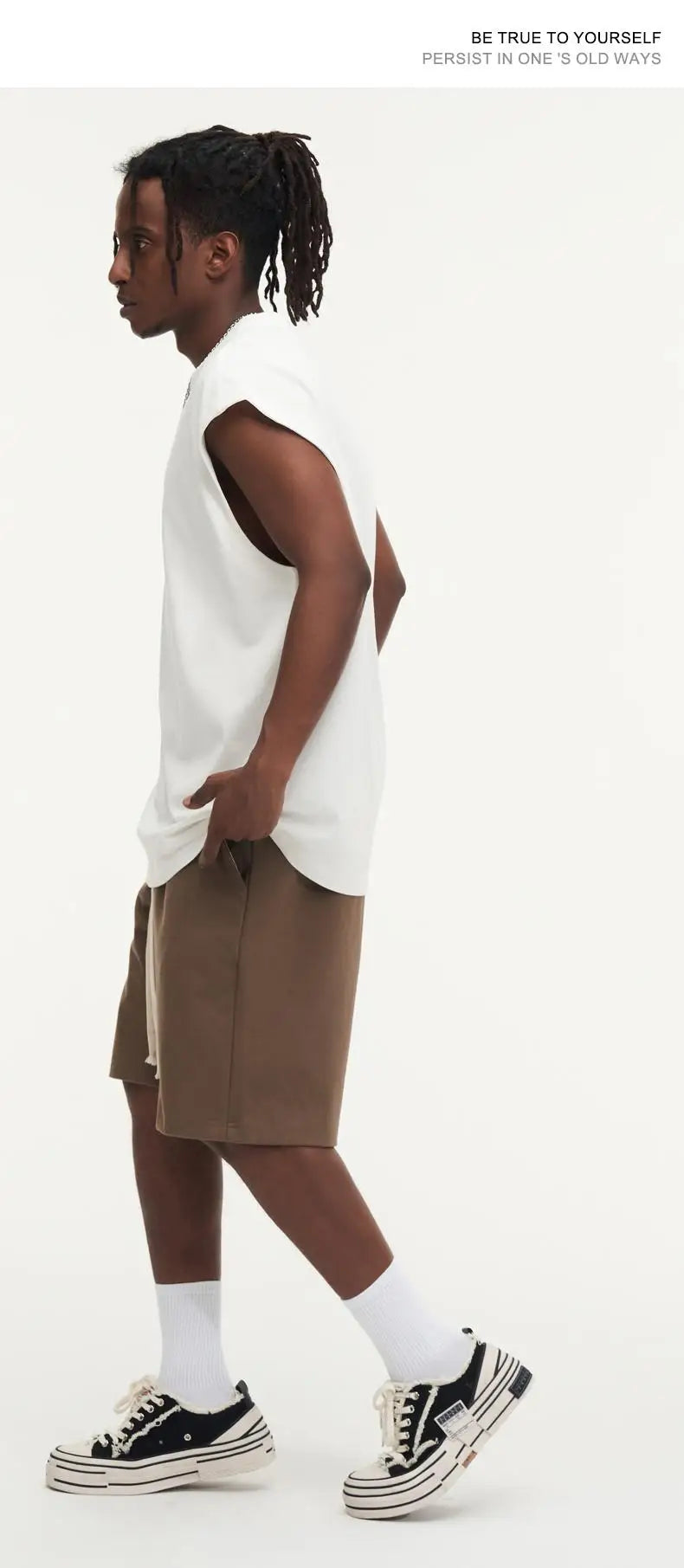 270gsm Summer Tank TopSleeveless T shirt 100% Cotton Solid Color Men Oversized Causal O-neck Basic T-shirt High Quality