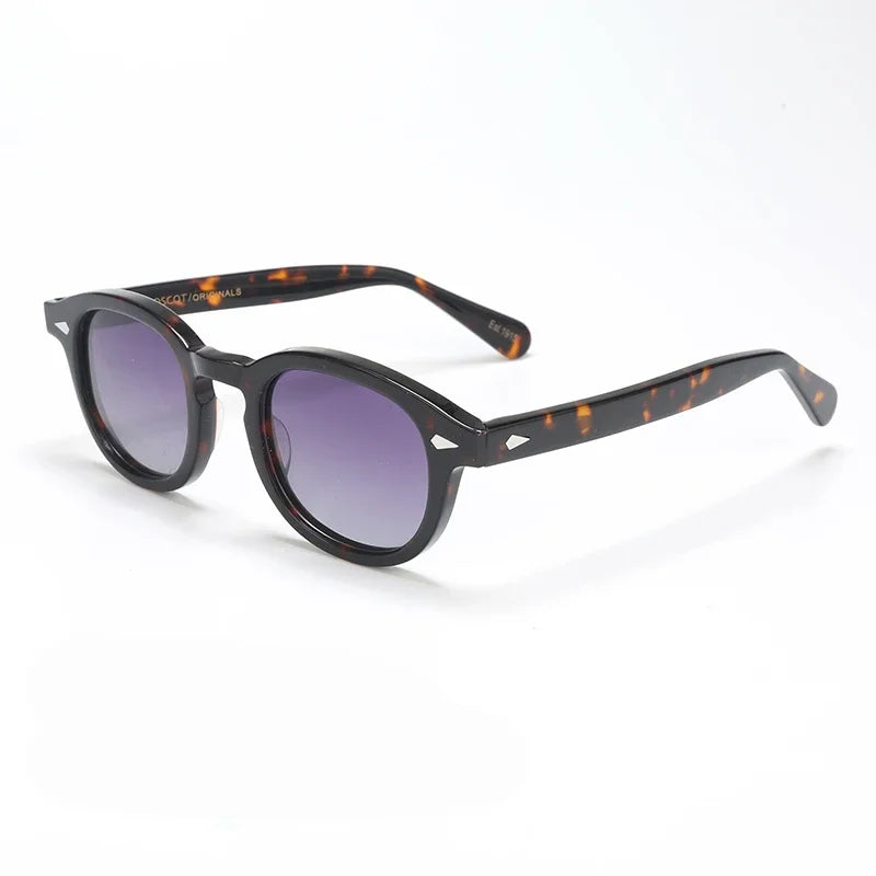 Johnny Depp Polarized Sunglasses Men Sun Glasses Woman Luxury Brand Vintage Acetate Frame Goggles