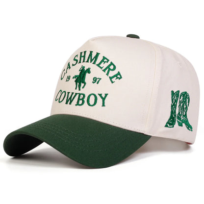 Unisex COWBOY Letter Embroidery Baseball Caps Spring and Autumn Outdoor Adjustable Casual Hats Sunscreen Hat Sports Cap