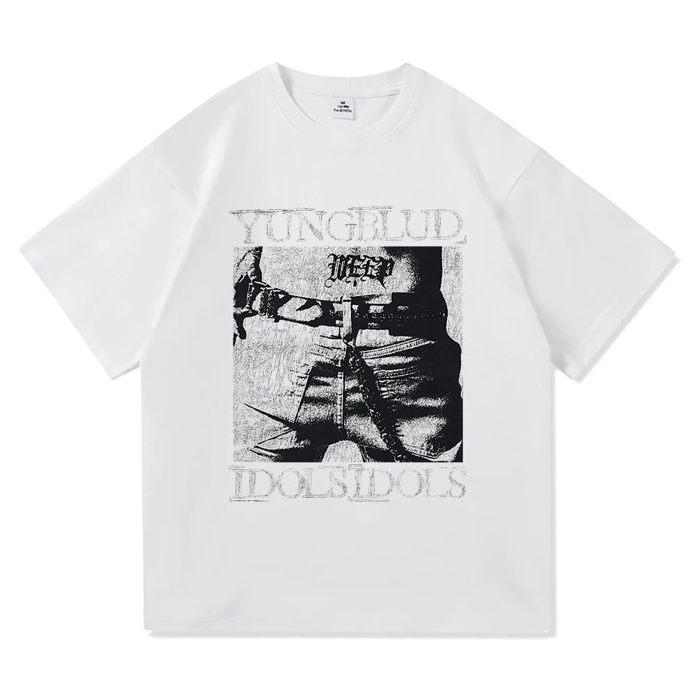 Yungblud Idols World Tour T Shirt New Fashion Men/Women Hip Hop Aesthetic Wings T-shirt High Quality Cool Cotton Tees Shirts