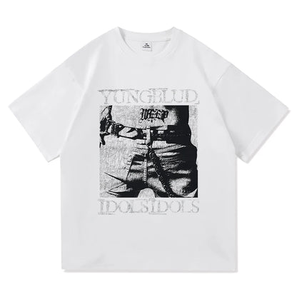 Yungblud Idols World Tour T Shirt New Fashion Men/Women Hip Hop Aesthetic Wings T-shirt High Quality Cool Cotton Tees Shirts