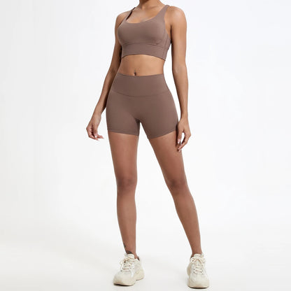 Hearuisavy Women's Sports Shorts Summer Running Fitness Shorts Gym High Waisted Yoga Pands Breathable Quick Dry Workout Leggings