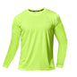 Summer Ice Silk Long Sleeve T-Shirt Men New Quick Dry Breathable Air Conditioning Outdoor Sun Protection Running Outer Wear