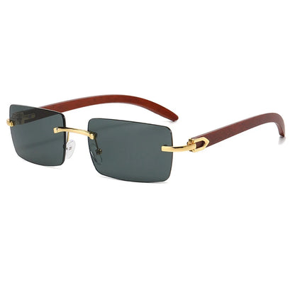 Frameless Fashion Sunglasses for Unisex Vacation Casual Driving Sun Shades Classic Outdoor Vacation Riding Sun Glasses