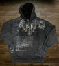 Mountainous Carving Harajuku Hoodie Y2K New Fleece Thickened Got Print Zipper Hoodie Women Street Hip Hop Joker Loose Sweatshirt