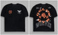 GYM Collaboration Fitness American Trendy Brand Wolf Head Print Pure Cotton Round-neck Couple T-shirts Summer Fashion Tees