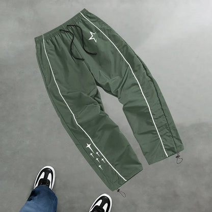 Men's Star Print Casual Sports Trouser Spring And Summer Fitness Training Trousers Suitable For Everyday Commute Trendy Outfits