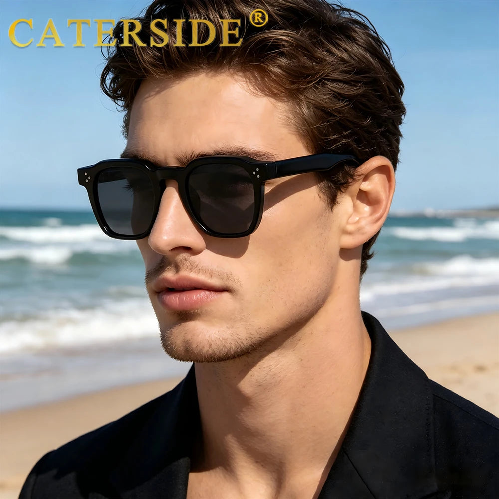 CATERSIDE Fashion Unisex Sunglasses Small Frame Square Personalized Design Sun Glasses