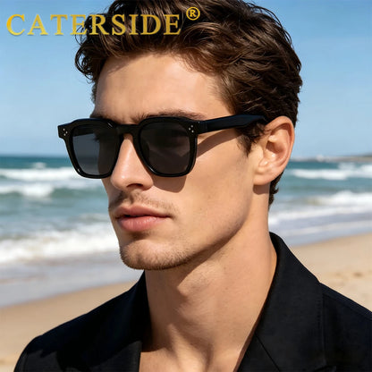 CATERSIDE Fashion Unisex Sunglasses Small Frame Square Personalized Design Sun Glasses