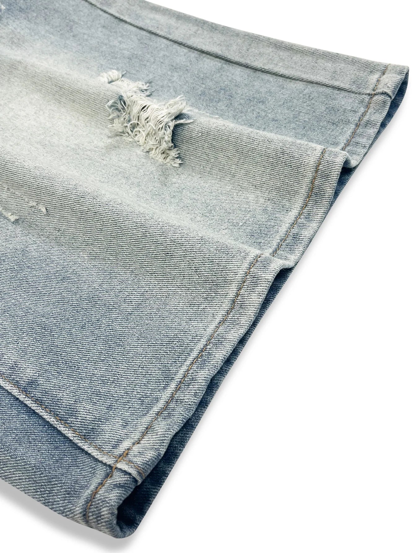 Men's Jeans, Loose Casual, Simple Cut Denim Shorts, Fashion Trendy Denim Straight Pants, Y2K Men's Clothing