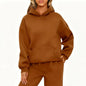 Casual Sports hoodie Sweatshirt Solid-color long-sleeve Women's Fashion Loose hoodie Women's tops pullover