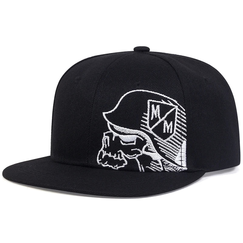 Unisex Helmeted Man Embroidery Hip-hop Hats Spring and Autumn Outdoor Adjustable Casual Baseball Caps Sunscreen Hat