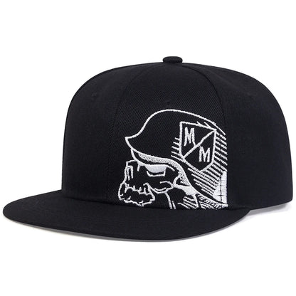 Unisex Helmeted Man Embroidery Hip-hop Hats Spring and Autumn Outdoor Adjustable Casual Baseball Caps Sunscreen Hat